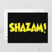Shazam Logo Gelb Postkarte (Vorne/Hinten)