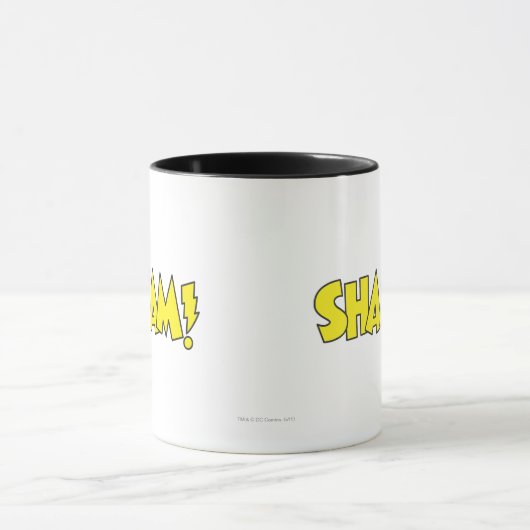 Shazam Logo Gelb Tasse (Zentrum)