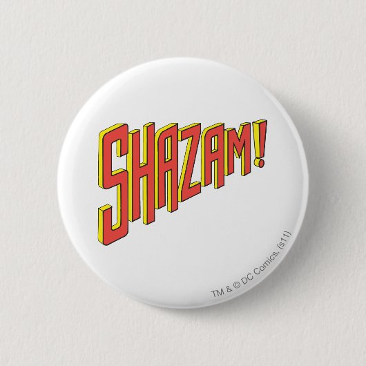 Shazam-Logo Rot/Gelb Button (Vorderseite)