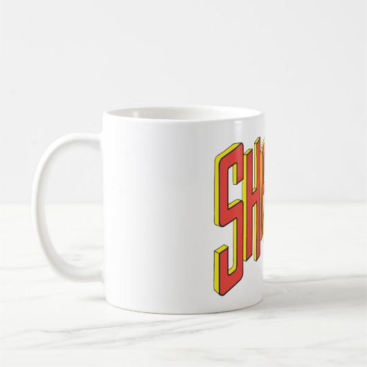 Shazam-Logo rot/gelb Kaffeetasse (Links)