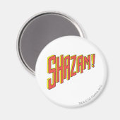 Shazam-Logo rot/gelb Magnet (Vorderseite/Rückseite)