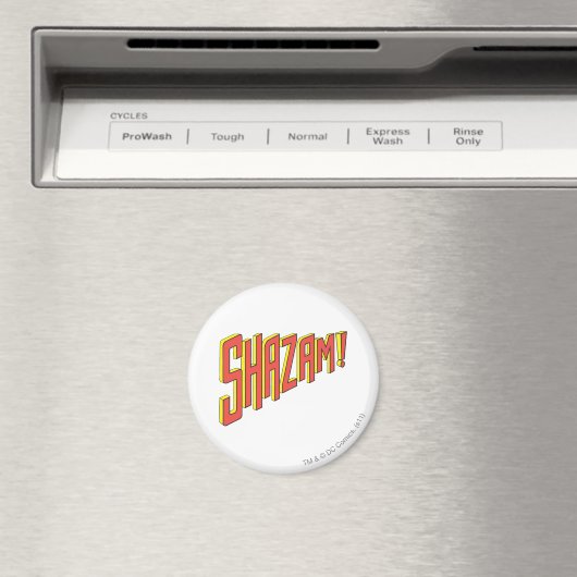 Shazam-Logo rot/gelb Magnet (In Situ (Geschirrspüler))