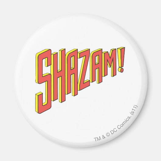 Shazam-Logo rot/gelb Magnet (Vorne)