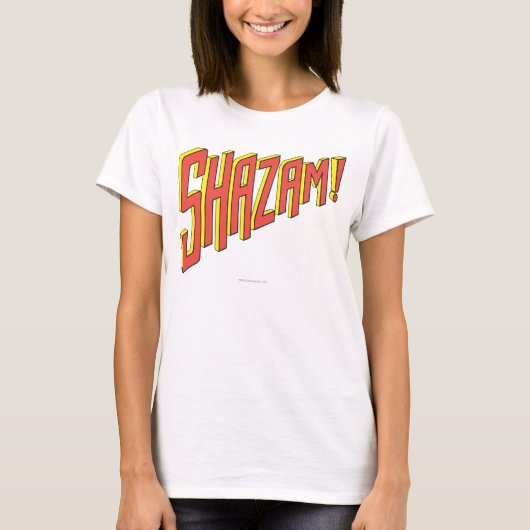 Shazam-Logo rot/gelb T-Shirt (Vorderseite)