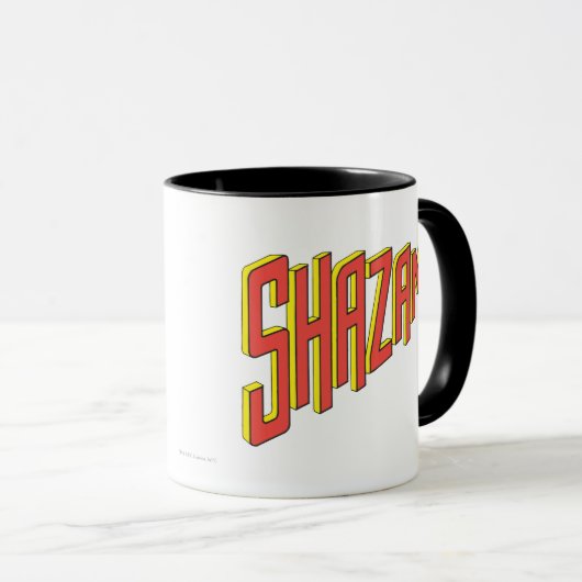 Shazam-Logo rot/gelb Tasse (VorderseiteRechts)