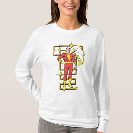 SHAZAM-Posen T-Shirt (Vorderseite)