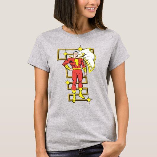 SHAZAM-Posen T-Shirt (Vorderseite)