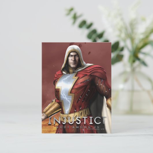 Shazam Postkarte (Stehend Vorderseite)