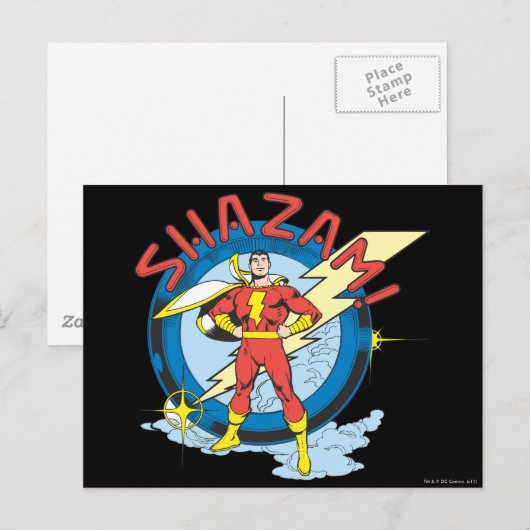 Shazam Postkarte (Vorne/Hinten)
