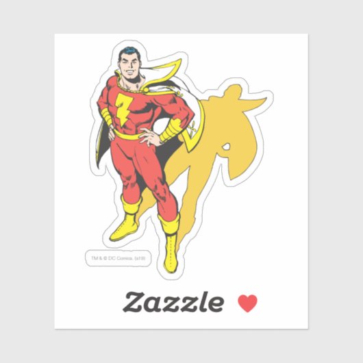 SHAZAM Shadow Aufkleber (Blatt)