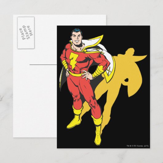 SHAZAM Shadow Postkarte (Vorne/Hinten)