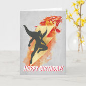 SHAZAM! | Shazam Tiger-u. Blitz-Grafik Karte (Gelbe Blume)