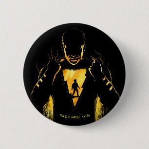 SHAZAM!   Shazam und Billy-Blitz-Silhouette Button
