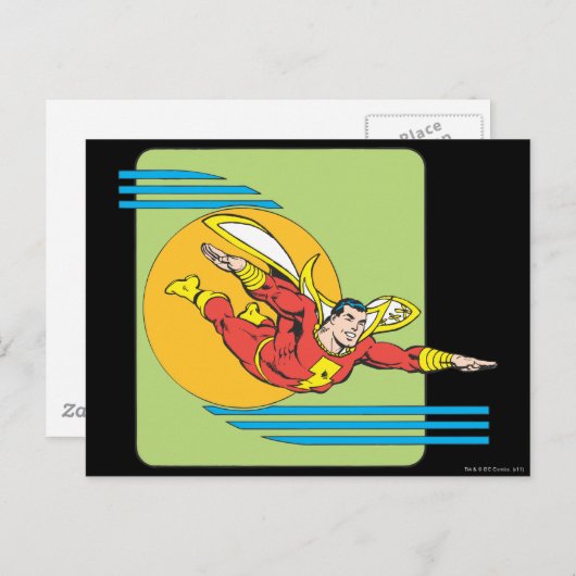 SHAZAM Soars Postkarte (Vorne/Hinten)