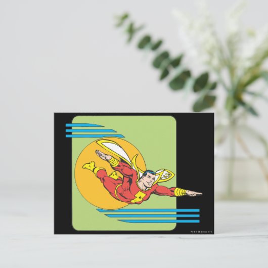 SHAZAM Soars Postkarte (Stehend Vorderseite)