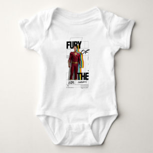 SHAZAM! Zorn der Götter Retro-Album-Style-Art Baby Strampler