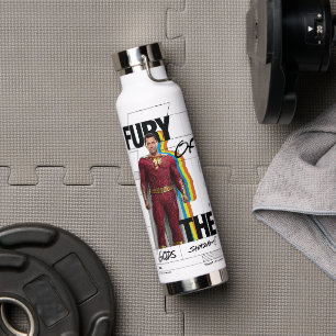 SHAZAM! Zorn der Götter   Retro-Album-Style-Art Trinkflasche