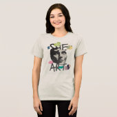 She Art Painting Tee – Vintage Feminine Fine Art (Vorderseite voll)