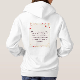 She Became™ – A Poetic Healing Quote for Women Hoodie