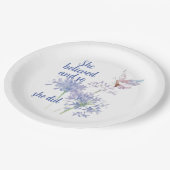 "She believed and so Motivational Quote Butterfly Pappteller (Schrägansicht)