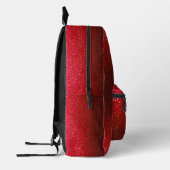 She Believed She Could Black Red Glitter Sparkles Bedruckter Rucksack (Links)