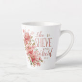 "She Believed She Could" Floral Typography Art | I Milchtasse (Rechts)