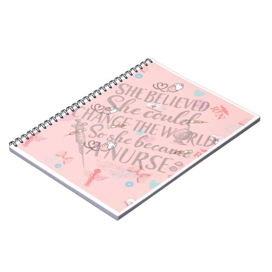 She Believed She Could -- RN Pastel Notebook Notizblock (Linke Seite)
