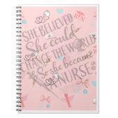 She Believed She Could -- RN Pastel Notebook Notizblock (Vorderseite)