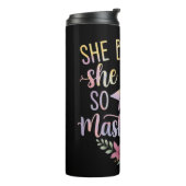 She Believed She Could So She Mastered It Graduate Thermosbecher (Nach links gedreht)