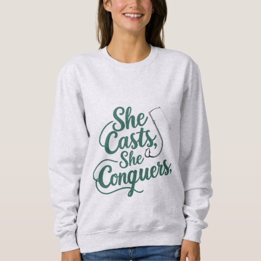 She Casts She Conquers – Women’s Sweatshirt (Vorderseite)
