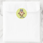 She-Devil in Farbe Runder Aufkleber (Tasche)