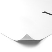 She did it Graduation invitation Photo Blue Bow  Poster (Ecke)