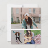 She Did It Graduation Multi Photo Party Invitation (Rückseite)