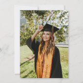 She Did It Graduation Party Photo Einladung (Rückseite)