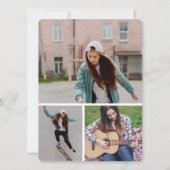 She Did It Modern Photo Graduation Party Invite (Rückseite)