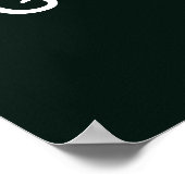 She Did It! Modern Photo Graduation Party  Poster (Ecke)