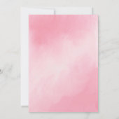 She Did It Pink Graduation Invitation Einladung (Rückseite)