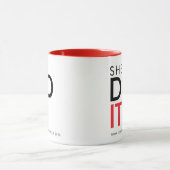 She Did It Red Graduation Statement Mug Tasse (Zentrum)