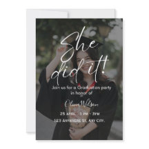 She Did It Script Fully Editable Graduation 