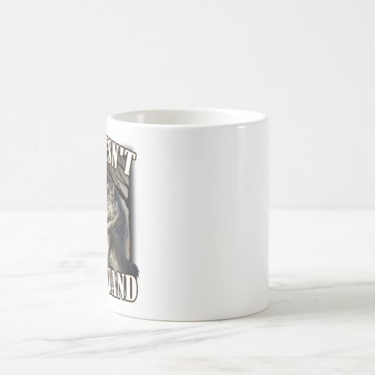 She Don't Understand, werewolf memes, funny cring Kaffeetasse (Mittel)