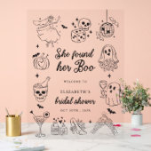 She Found Her Boo Bridal Shower Welcome Sign Acrylschild (Hochzeit)