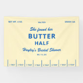 She Found Her Butter Half Bridal Shower Banner (Horizontal)