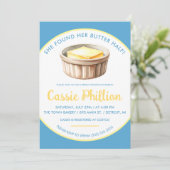 She Found her Butter Half Bridal Shower Einladung (Stehend Vorderseite)