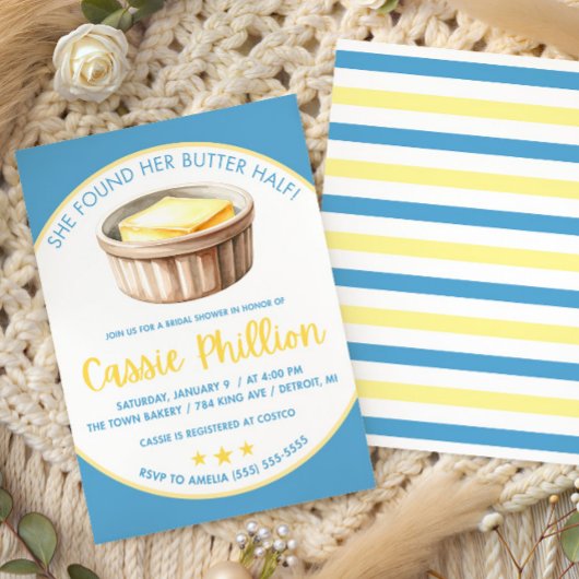 She Found her Butter Half Bridal Shower Einladung