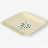 She Found Her Butter Half Butter Bridal Shower Pappteller (Gewinkelt)