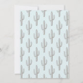 She Found Her Cowboy Pale Blue Bridal Shower Einladung (Rückseite)