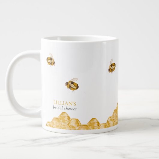 She Found Her Honey Bee Bridal Shower Favor Jumbo-Tasse (Links)