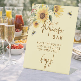 She Found Her Honey Bee Bridal Shower Mimosa Bar Sockelschild