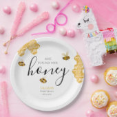 She Found Her Honey Bee Bridal Shower Pappteller (Party)