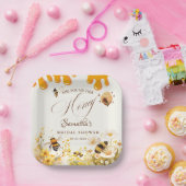 She found her honey Bee bridal shower Pappteller (Party)